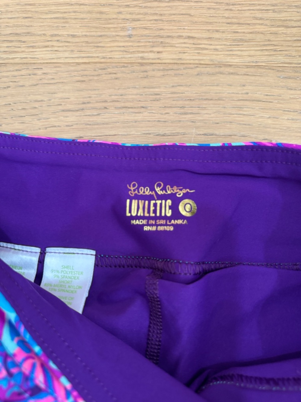 Lilly Pulitzer Luxletic Monica Skort Shelleidoscope UPF 50+ - Picture 3 of 5
